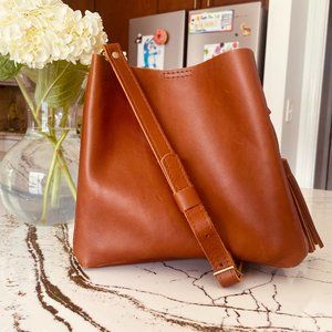 Portland Leather Goods Butterfly Bucket Bag